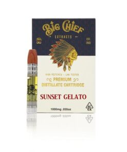 Buy Big Chief THC Vape Cartridge 1G – Sunset Gelato